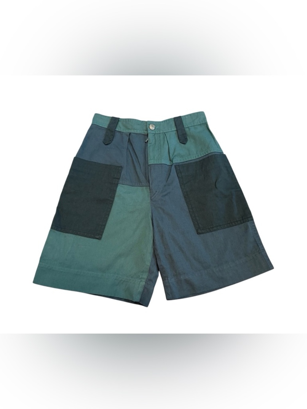 Isabel Marant Etoile Kalerna Cotton/ Linen Blend Parchwork Shorts Size 36/ US 6 - Picture 5 of 11